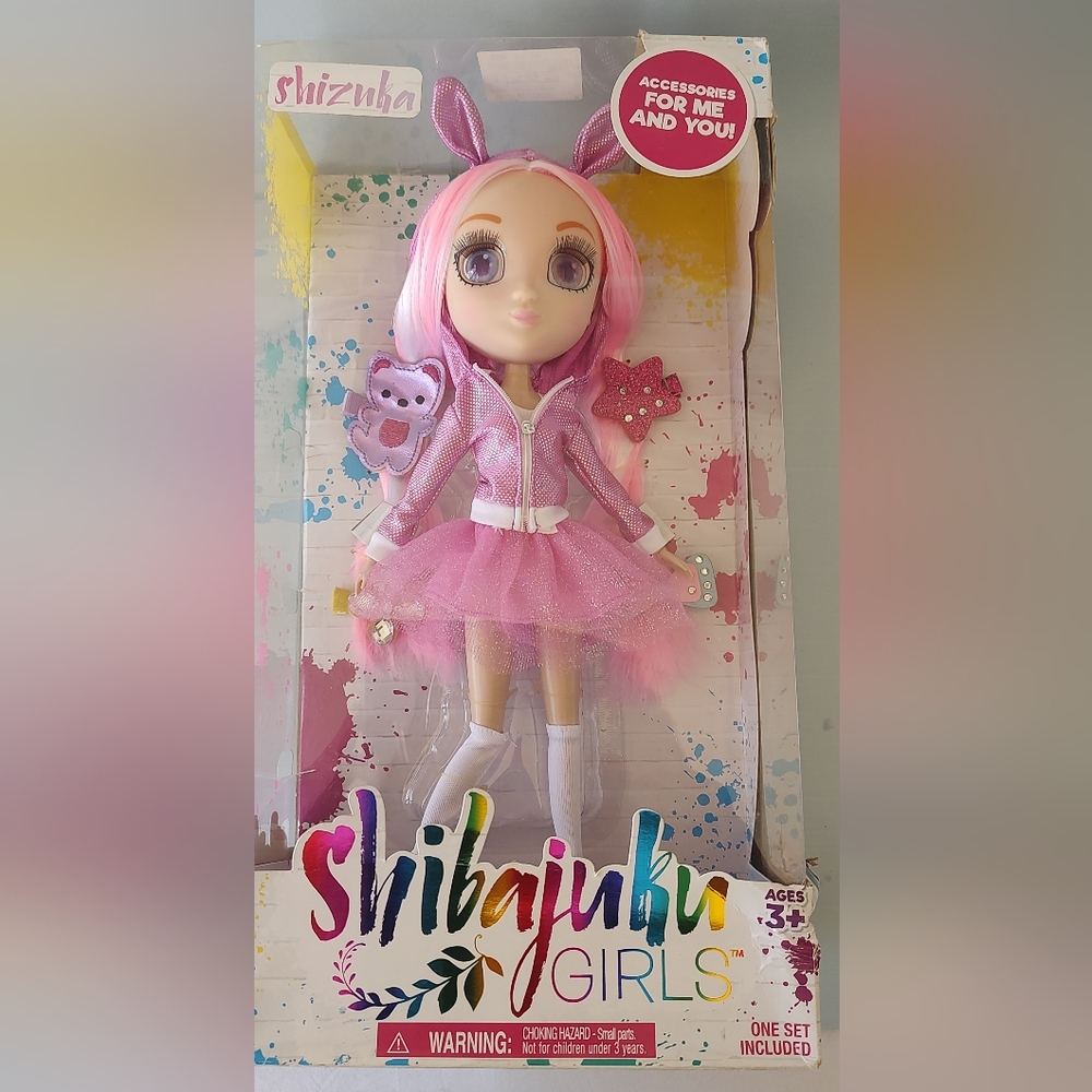 Doll Shibajuku Girls 13" Shizuka pink long hair So Unique So Sweet New